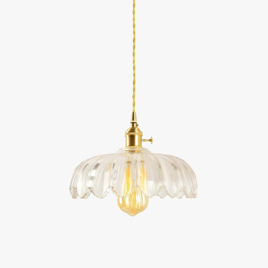 Glass Flower Pendant Light view 6