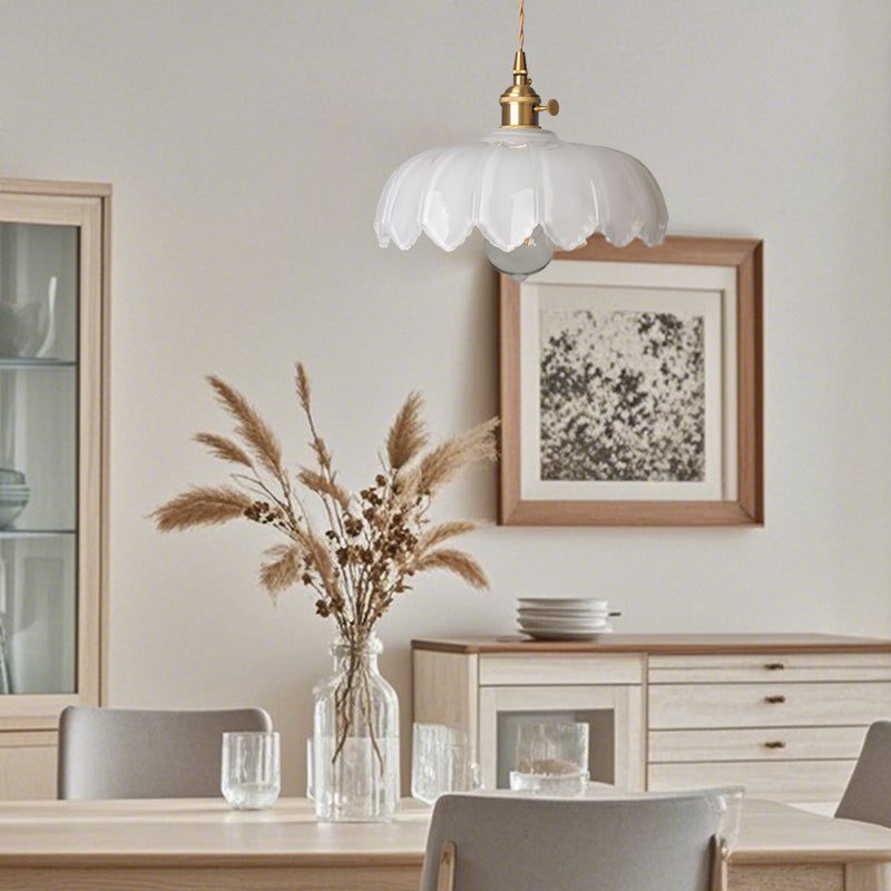 Glass Flower Pendant Light view 8