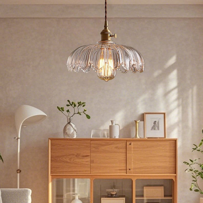 Glass Flower Pendant Light view 9