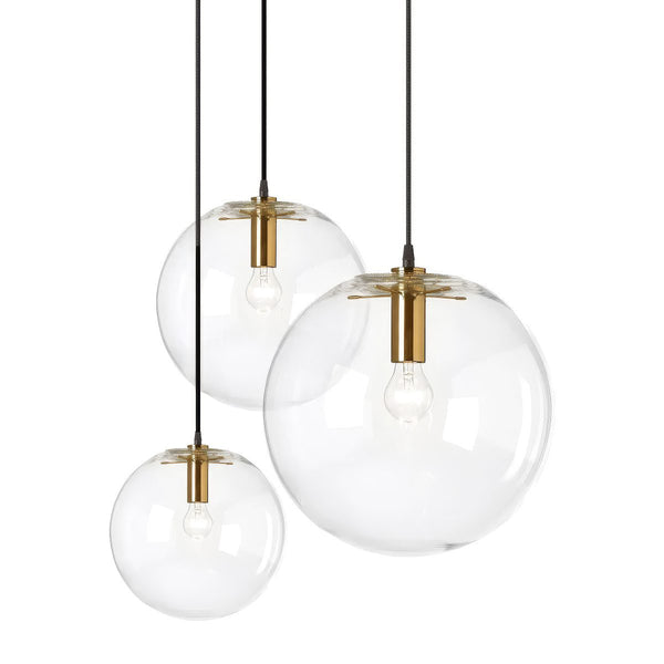Clear Glass Globe Pendant Light
