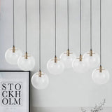 Clear Glass Globe Pendant Light view 5