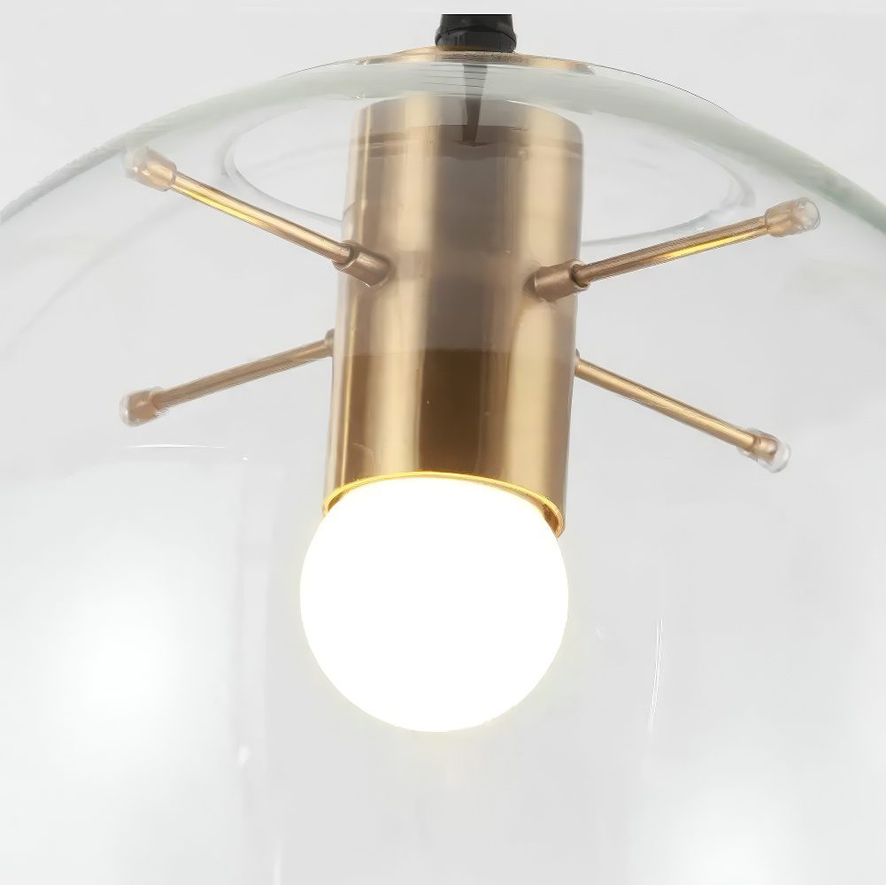Clear Glass Globe Pendant Light view 9