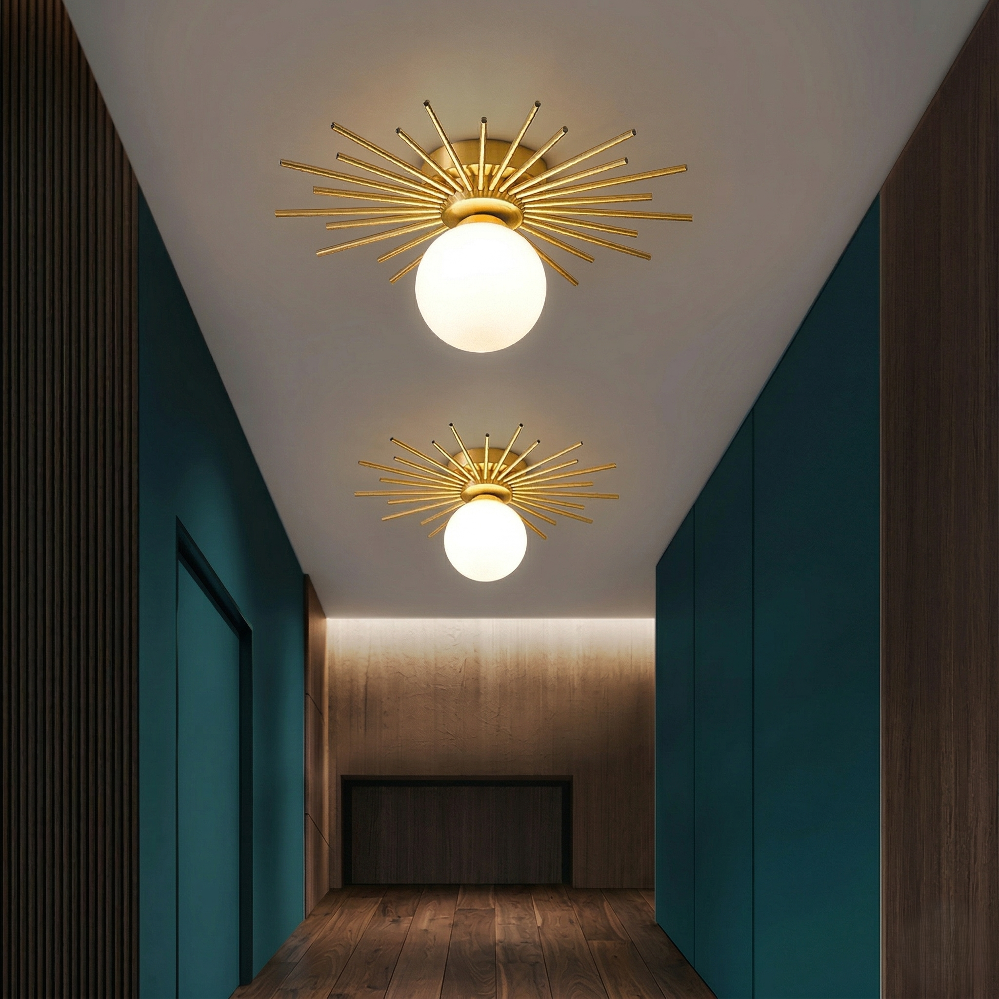 Globe Light Ceiling view 3