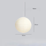Globe Paper Pendant Light view 2