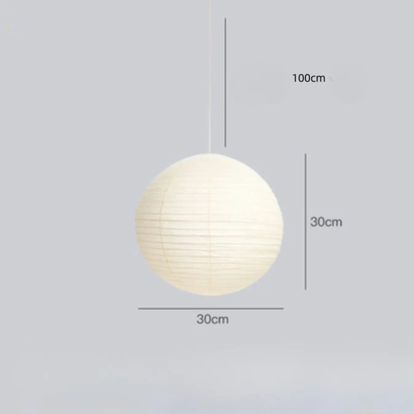 Globe Paper Pendant Light view 2