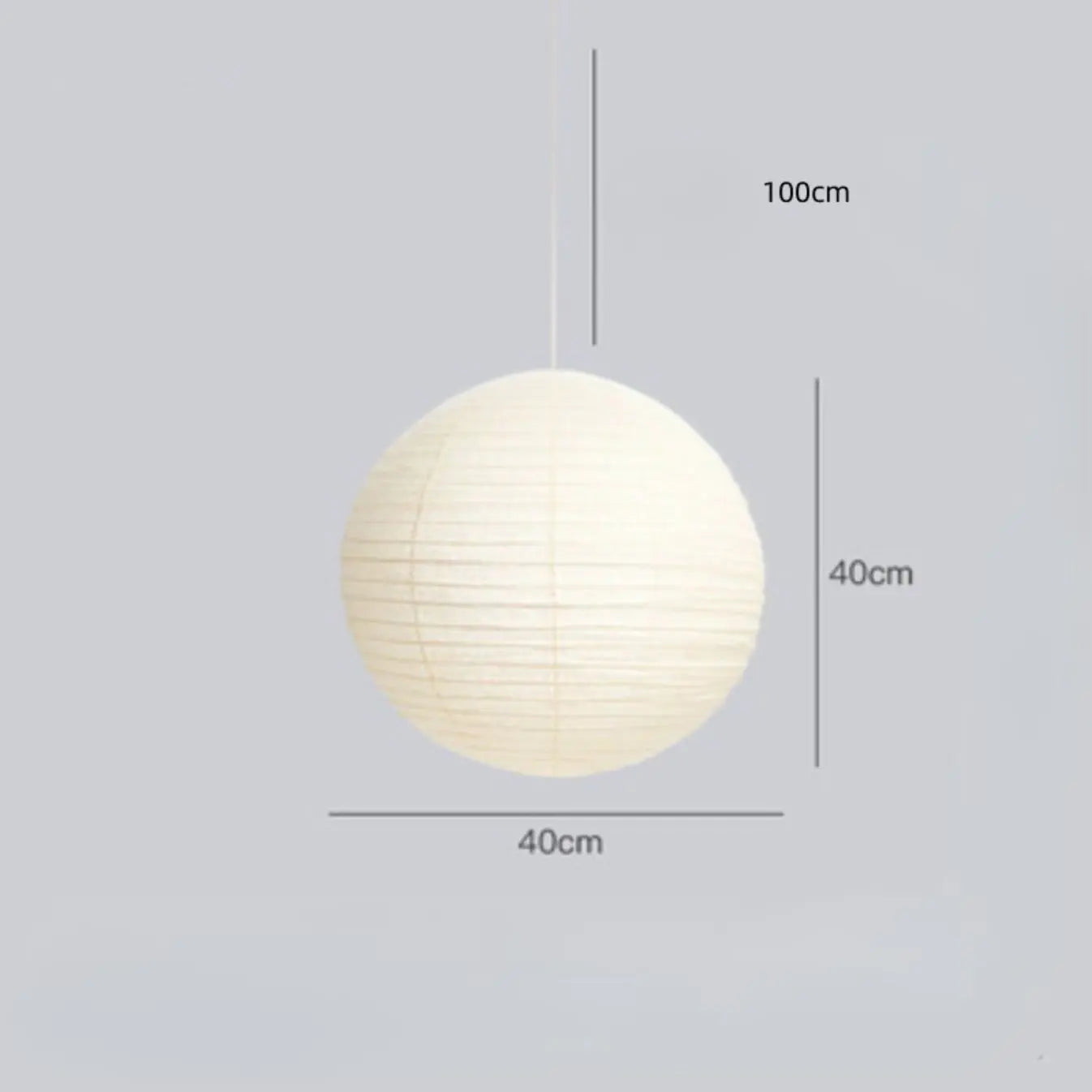 Globe Paper Pendant Light view 3