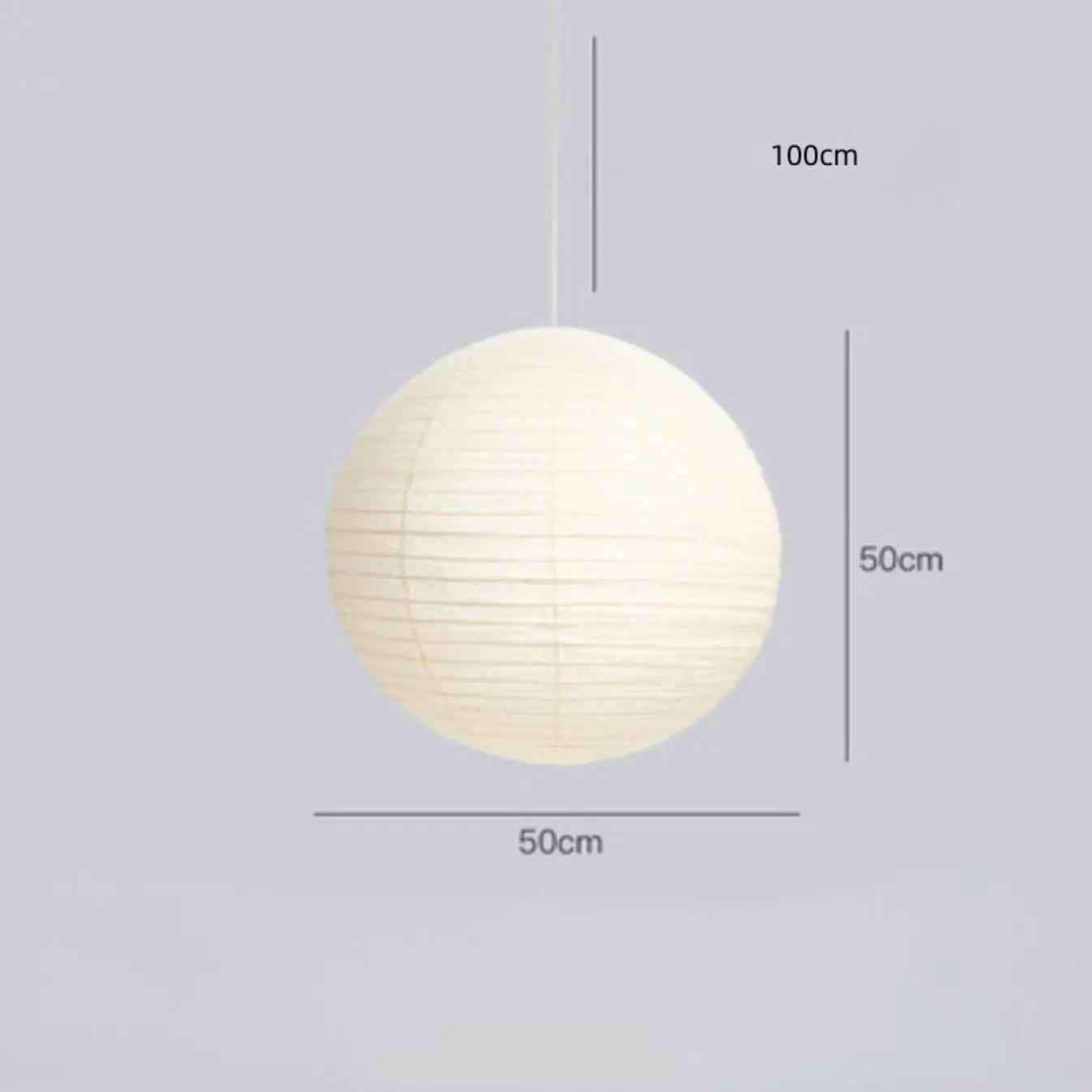 Globe Paper Pendant Light view 4