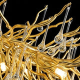 Gold and Crystal Chandelier view 4
