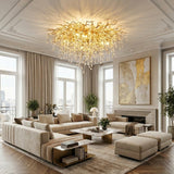 Gold and Crystal Chandelier view 5