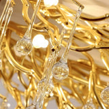 Gold and Crystal Chandelier view 6