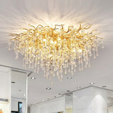 Gold and Crystal Chandelier view 7