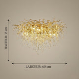 Gold and Crystal Chandelier view 8