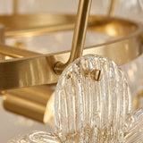 Gold and Glass Ceiling Light view 4