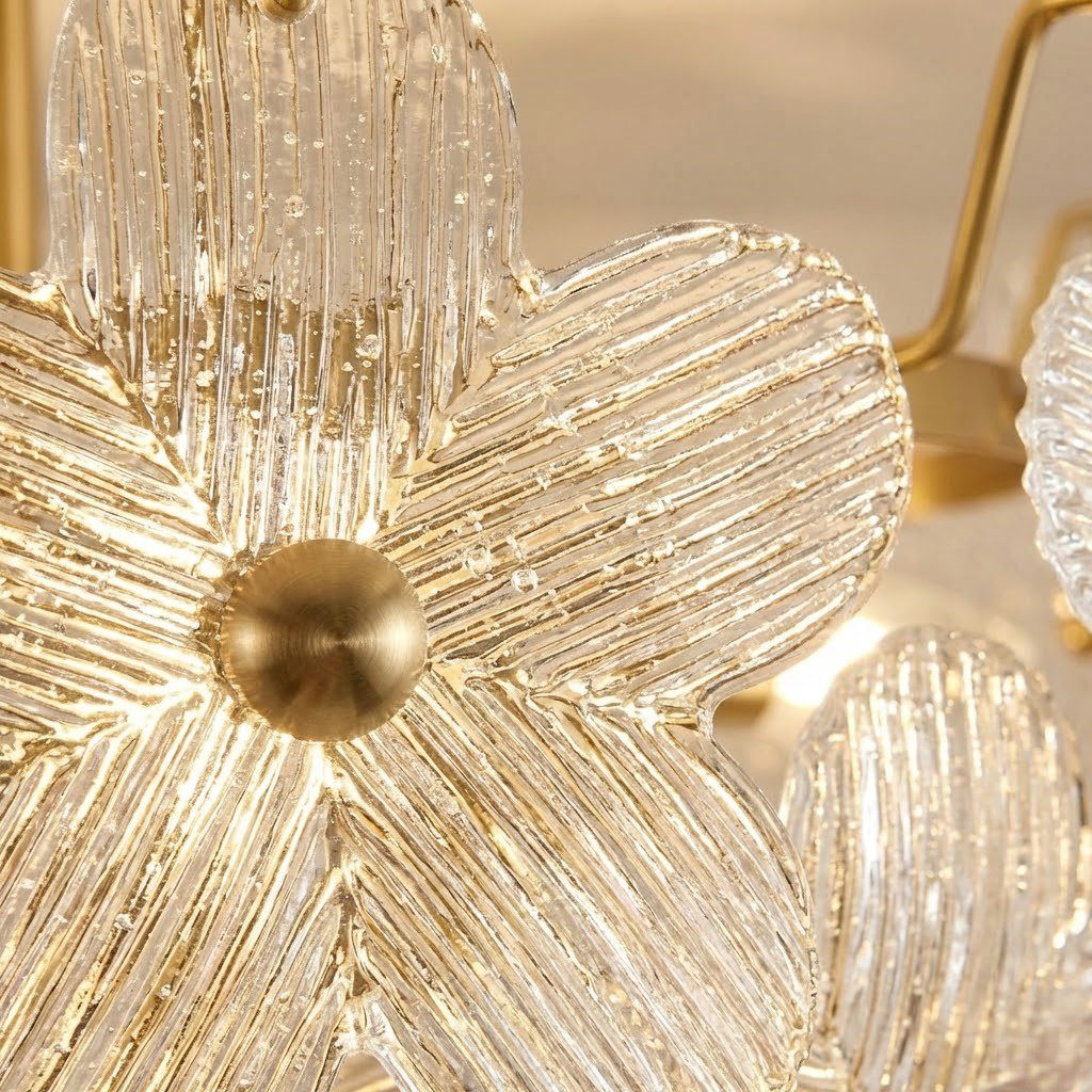 Gold and Glass Ceiling Light view 6