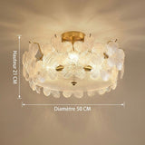 Gold and Glass Ceiling Light view 9