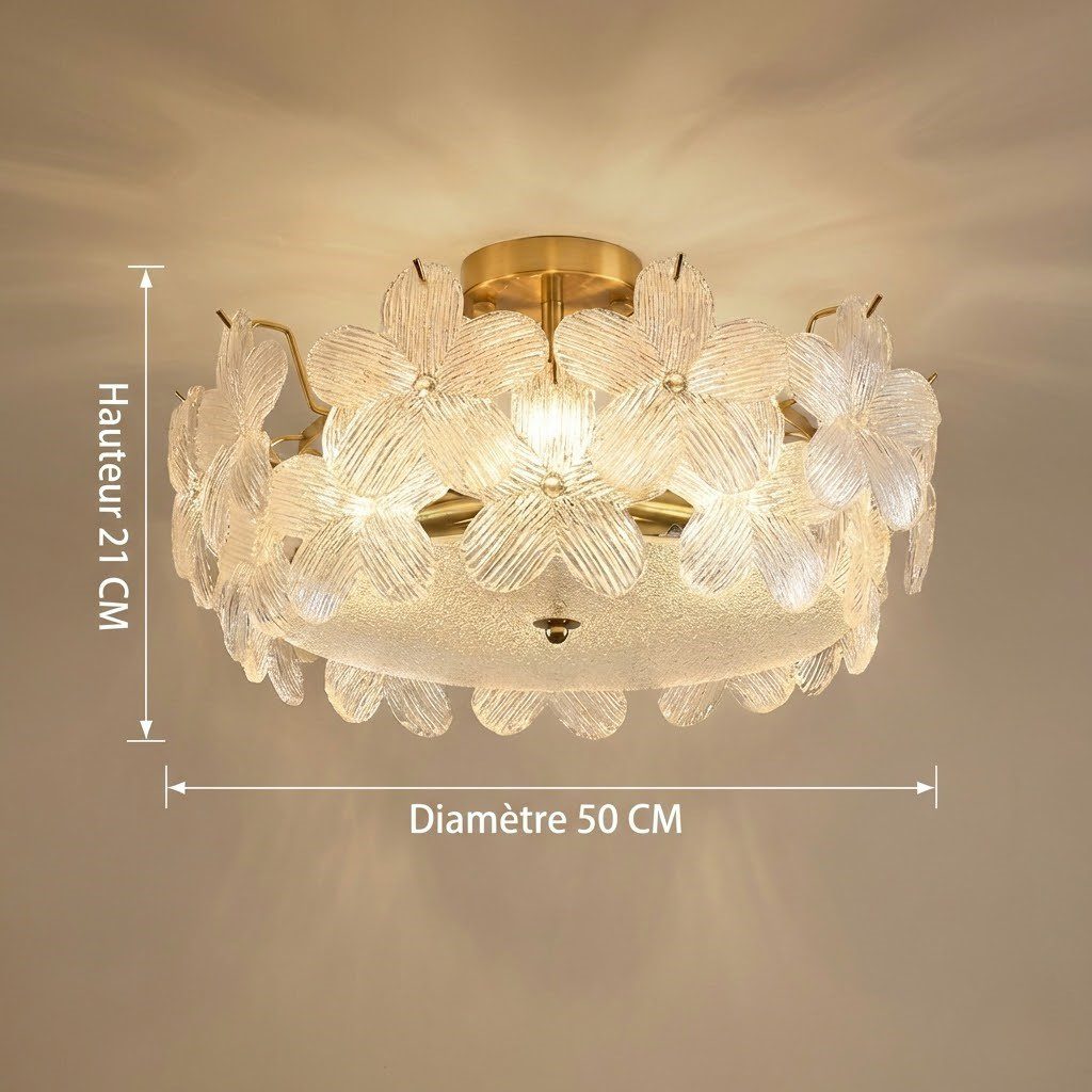 Gold and Glass Ceiling Light view 9