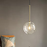 Gold and Glass Pendant Light