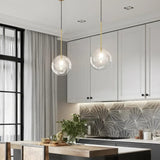Gold and Glass Pendant Light view 5