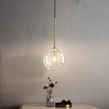 Gold and Glass Pendant Light view 6