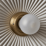Gold and White Ceiling Light view 2