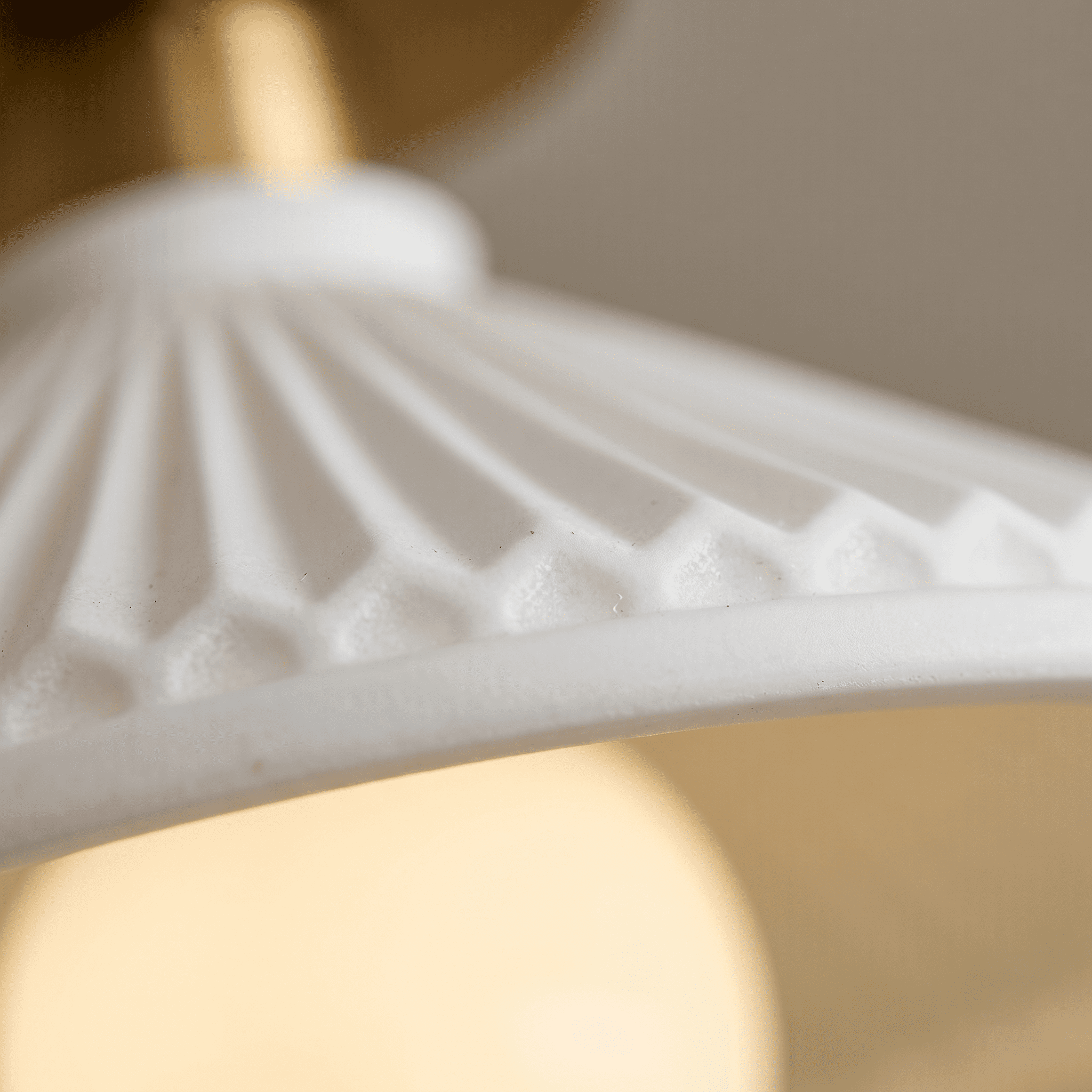 Gold and White Ceiling Light view 3