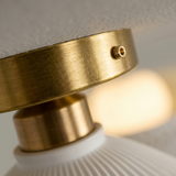 Gold and White Ceiling Light view 4