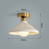 Gold and White Ceiling Light view 7