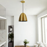 Gold Bell Pendant Light view 2
