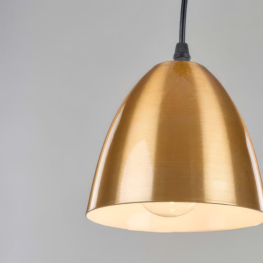Gold Bell Pendant Light view 5