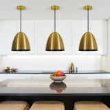 Gold Bell Pendant Light view 8