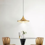 Gold Cone Pendant Light view 1