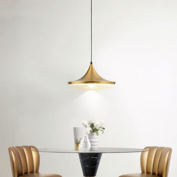 Gold Cone Pendant Light