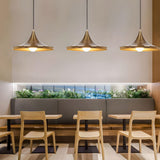 Gold Cone Pendant Light view 5