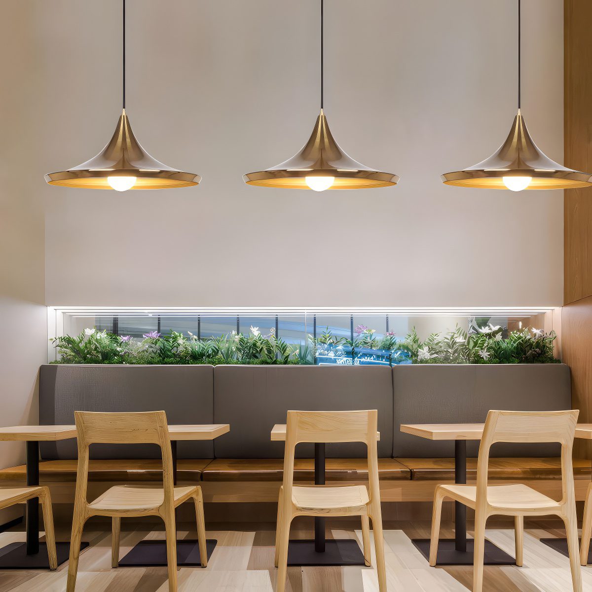 Gold Cone Pendant Light view 5