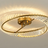 Round Gold Crystal Ceiling Light view 10