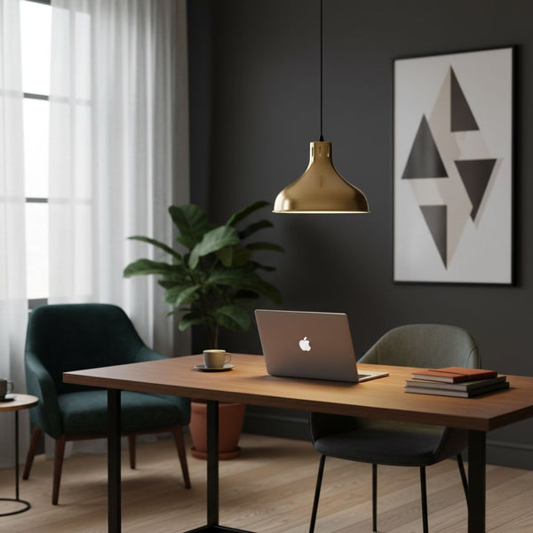 Gold Dome Pendant Light