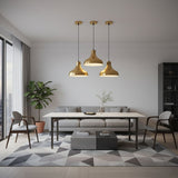 Gold Dome Pendant Light view 3