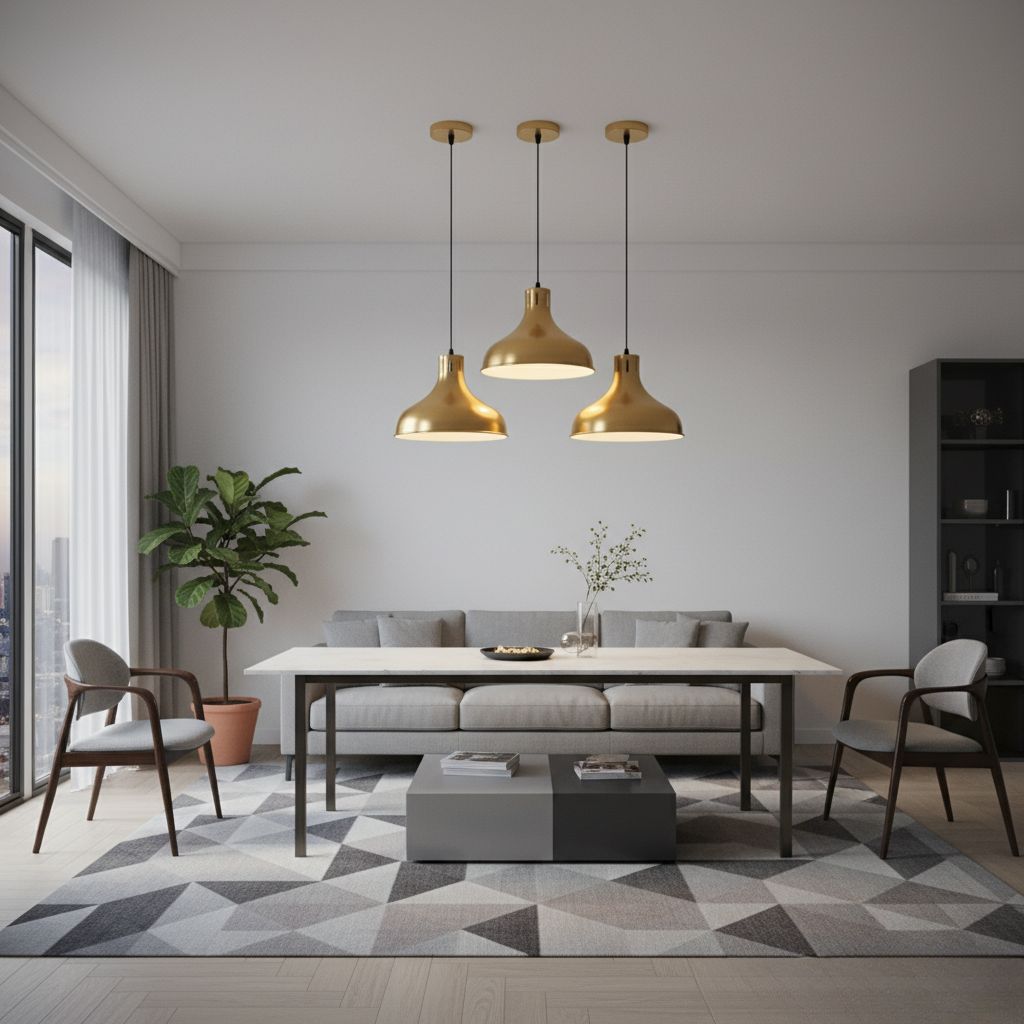 Gold Dome Pendant Light view 3