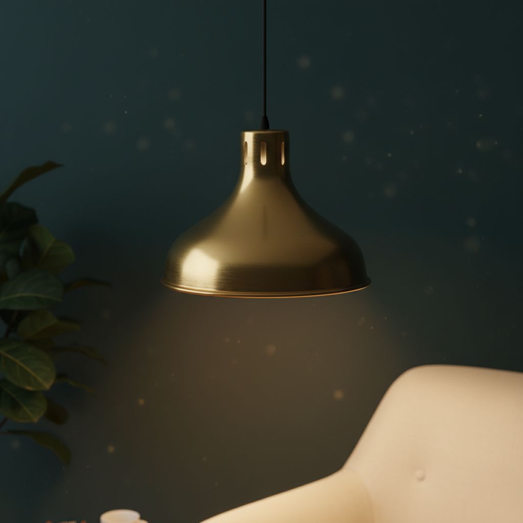 Gold Dome Pendant Light view 8