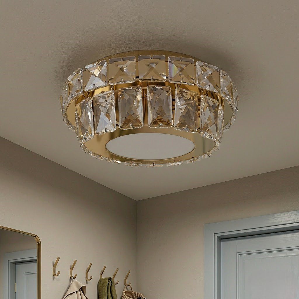 Gold Flush Ceiling Light view 2