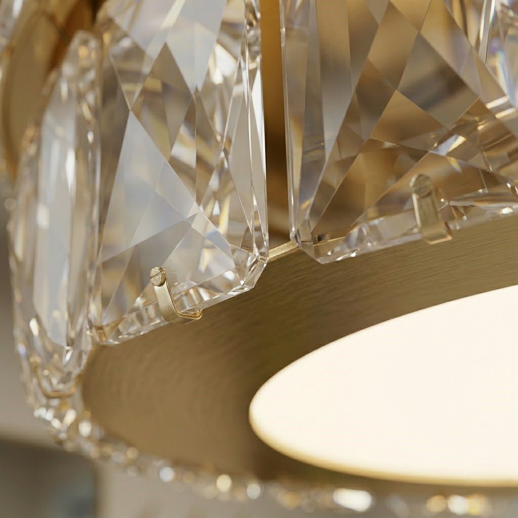 Gold Flush Ceiling Light view 4