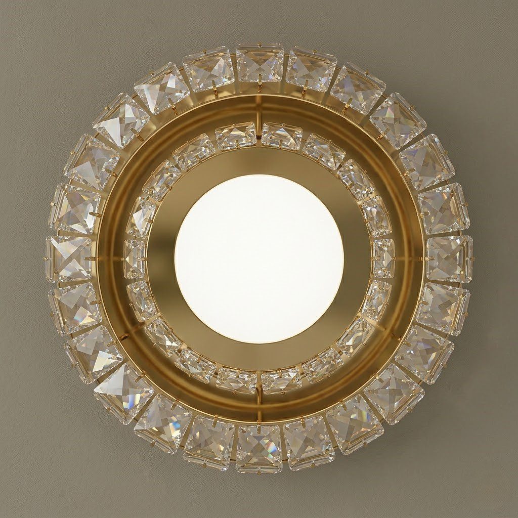 Gold Flush Ceiling Light view 5