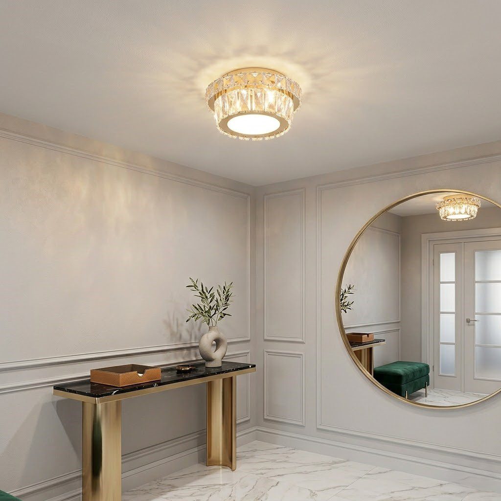 Gold Flush Ceiling Light view 6