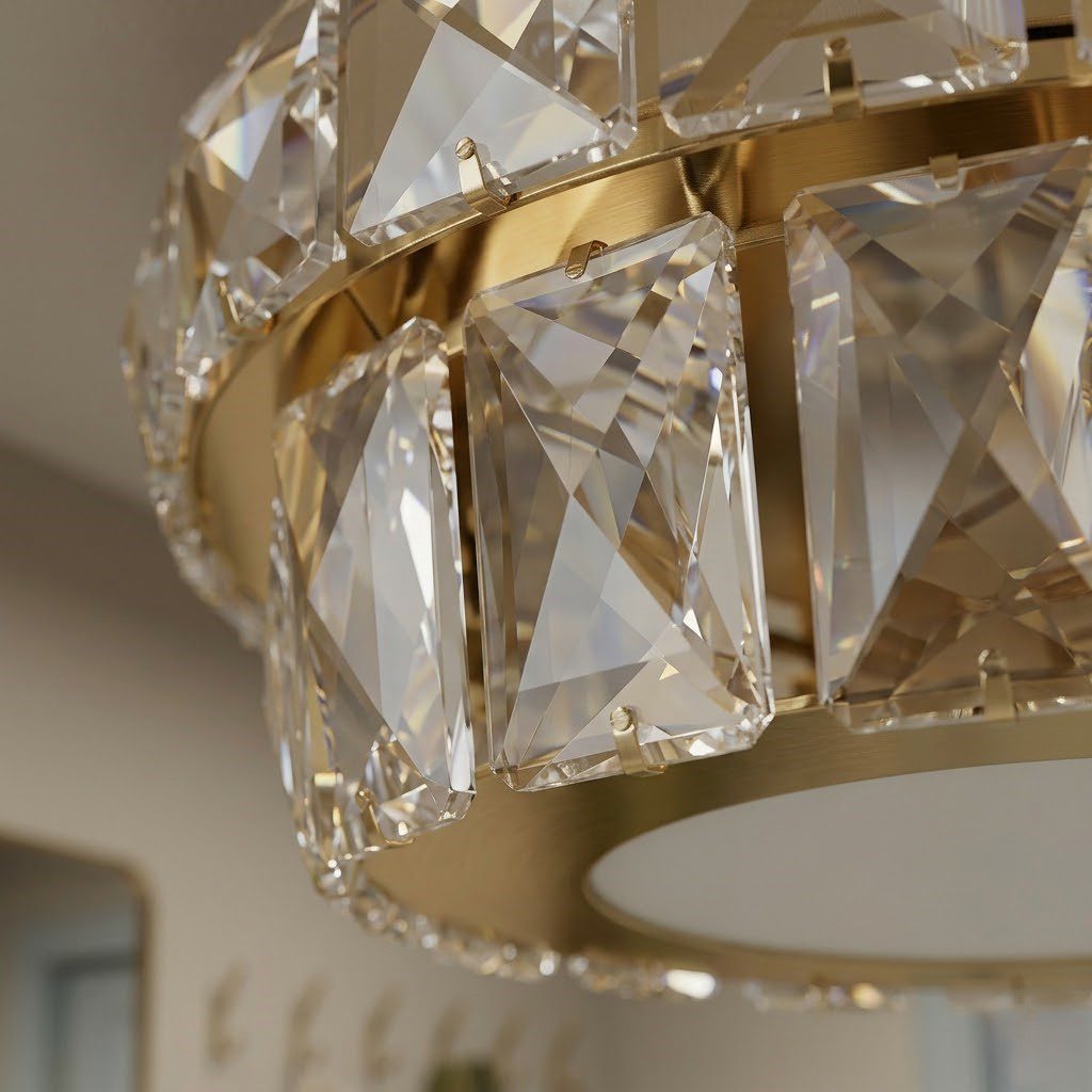 Gold Flush Ceiling Light view 7