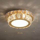 Gold Flush Ceiling Light view 8