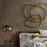 Gold Glass Globe Pendant Light