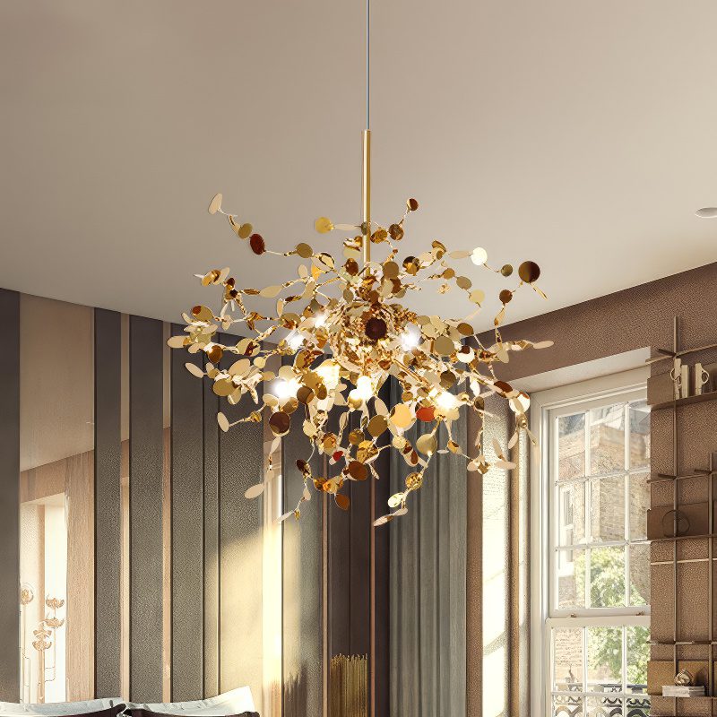 Gold Leaf Pendant Light view 3