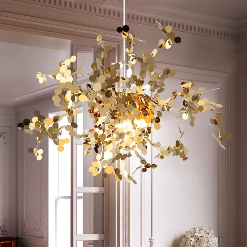 Gold Leaf Pendant Light view 4