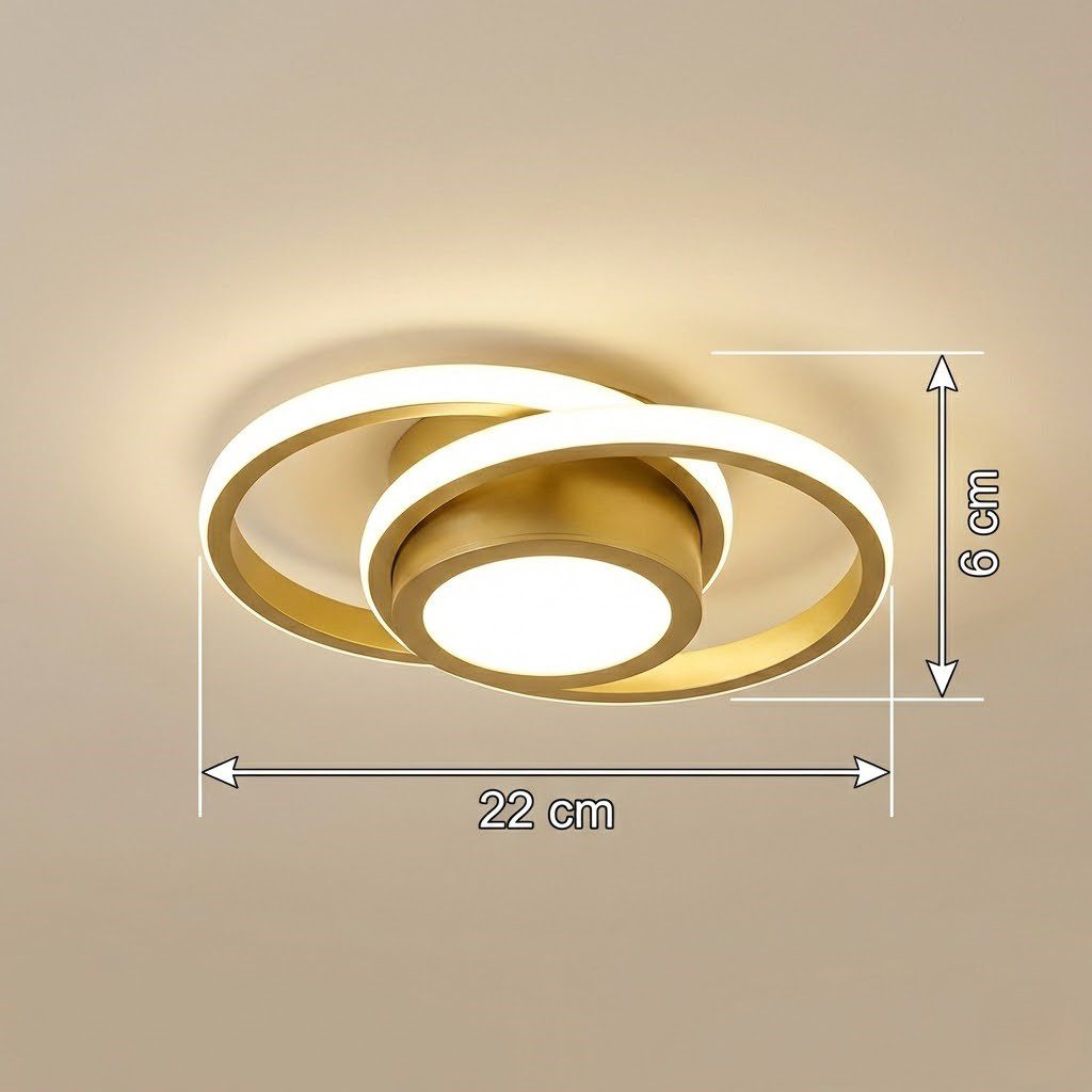 Gold LED Ceiling Light view 3