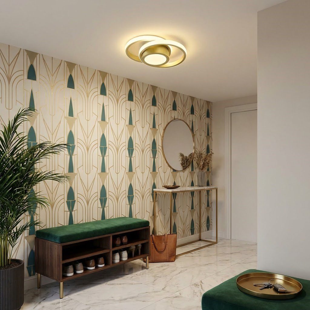 Gold LED Ceiling Light view 4